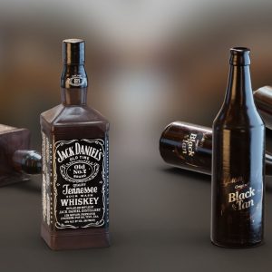 Alcohol Bottles Set