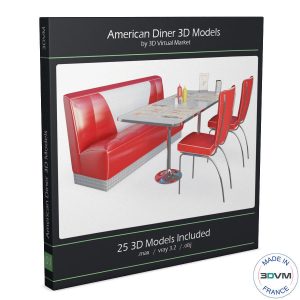 american-diner-restaurant-collection-3d-model-max-obj-mtl