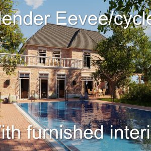Classic villa 2021 Blender Eevee and Cycles 1