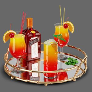 Cocktails Set cocktail tray