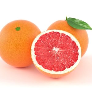 Grapefruit orange with leaf