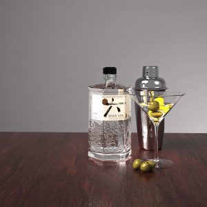 HQ Roku Gin Bottle