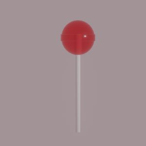 Lollipop on stick