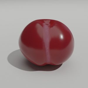 plum-model-3d-model-low-poly-obj-fbx-stl-blend