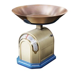 Retro used kitchen Scales  weight 6 color vintage da1