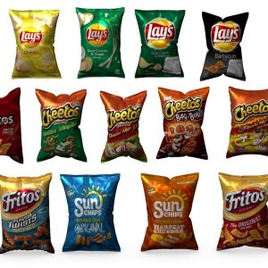 Snack set of paper bags